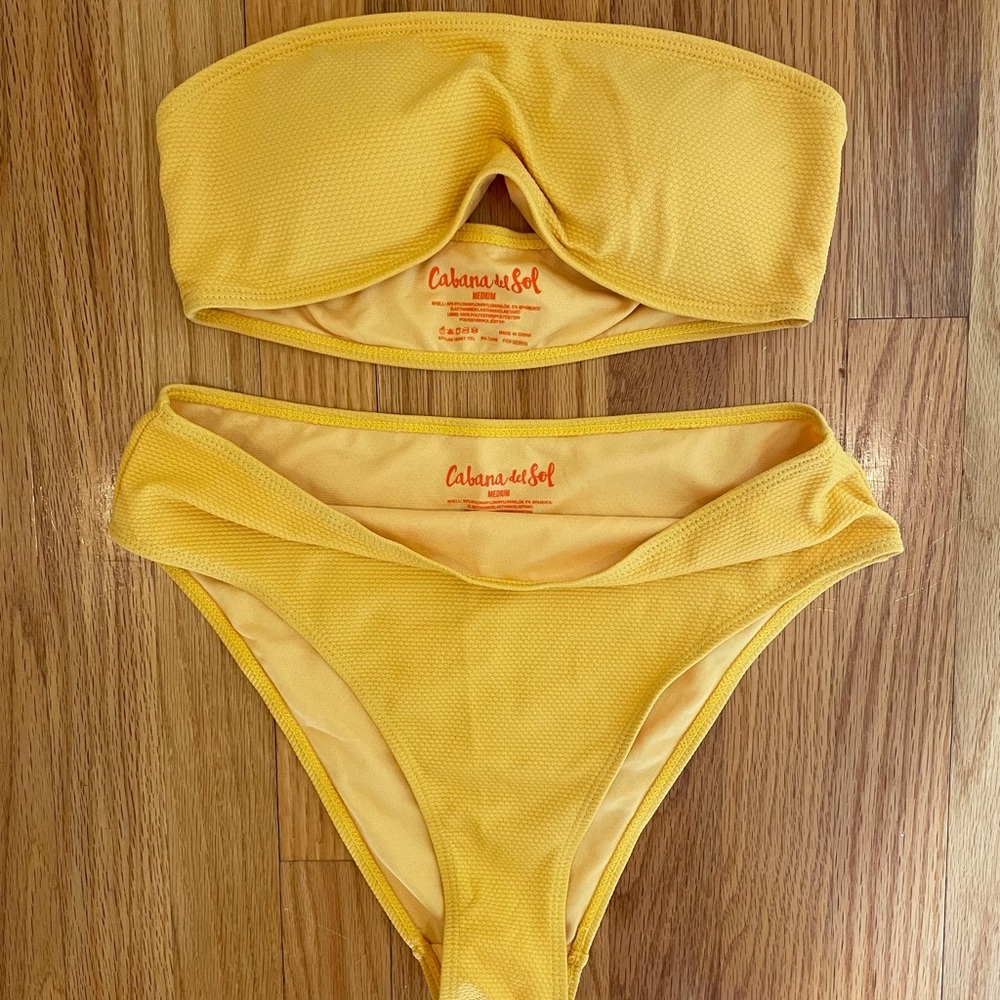 Cabana del Sol- Yellow bikini set!